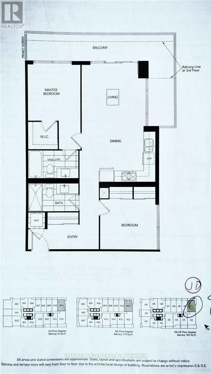 711 - 2220 Lake Shore Boulevard W, Toronto, Ontario  M8V 0C1 - Photo 14 - W12647472