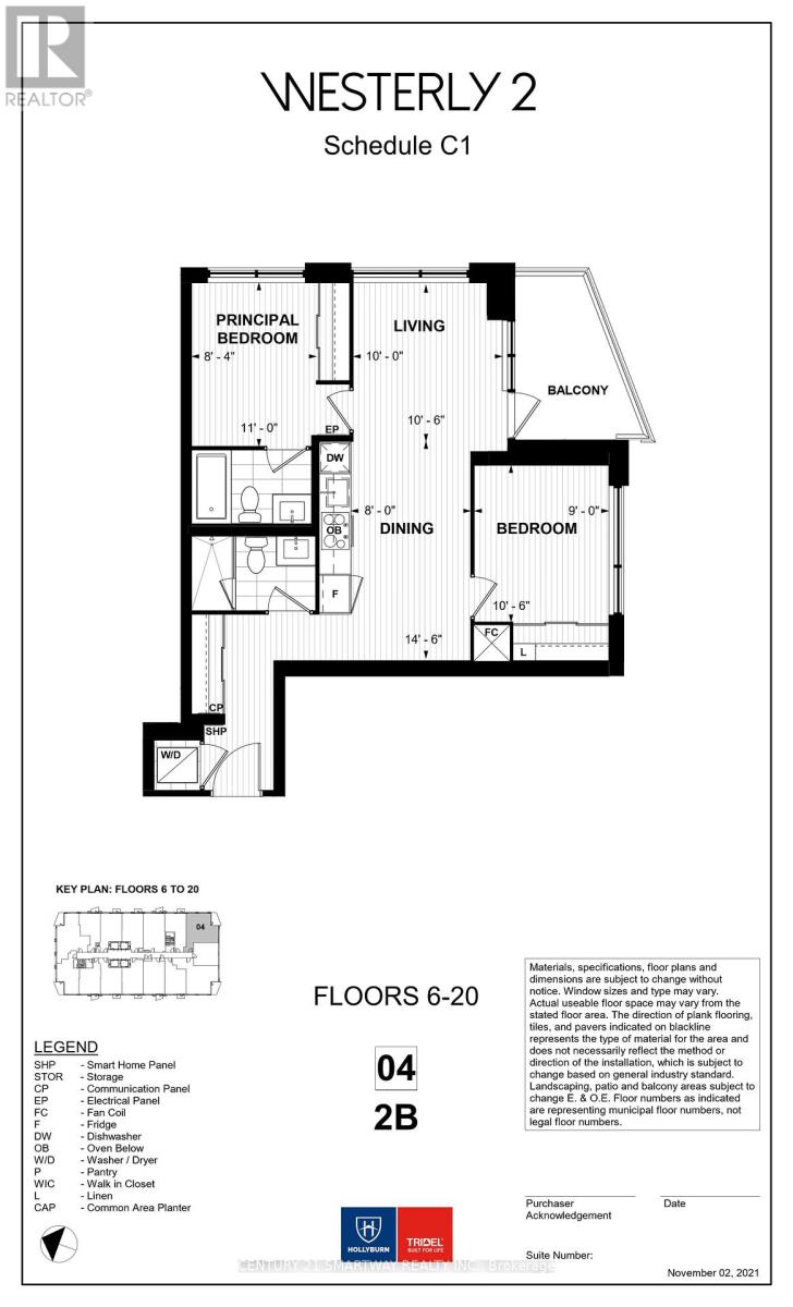 1104 - 60 Central Park Roadway, Toronto, Ontario  M9A 0E6 - Photo 32 - W12643184