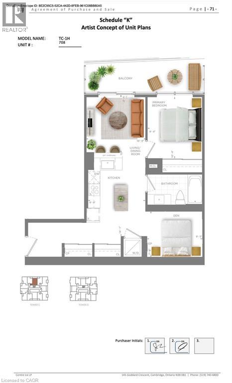 25 WELLINGTON Street S Unit# 708, kitchener, Ontario