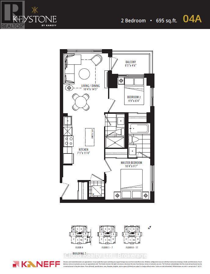 1707 - 202 Burnhamthorpe Road E, Mississauga, Ontario  L5A 0B2 - Photo 12 - W12650992