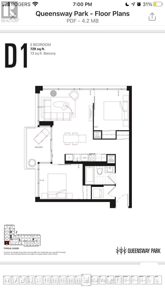 419 - 7 Smith Crescent, Toronto, Ontario  M8Z 0G3 - Photo 9 - W12660930