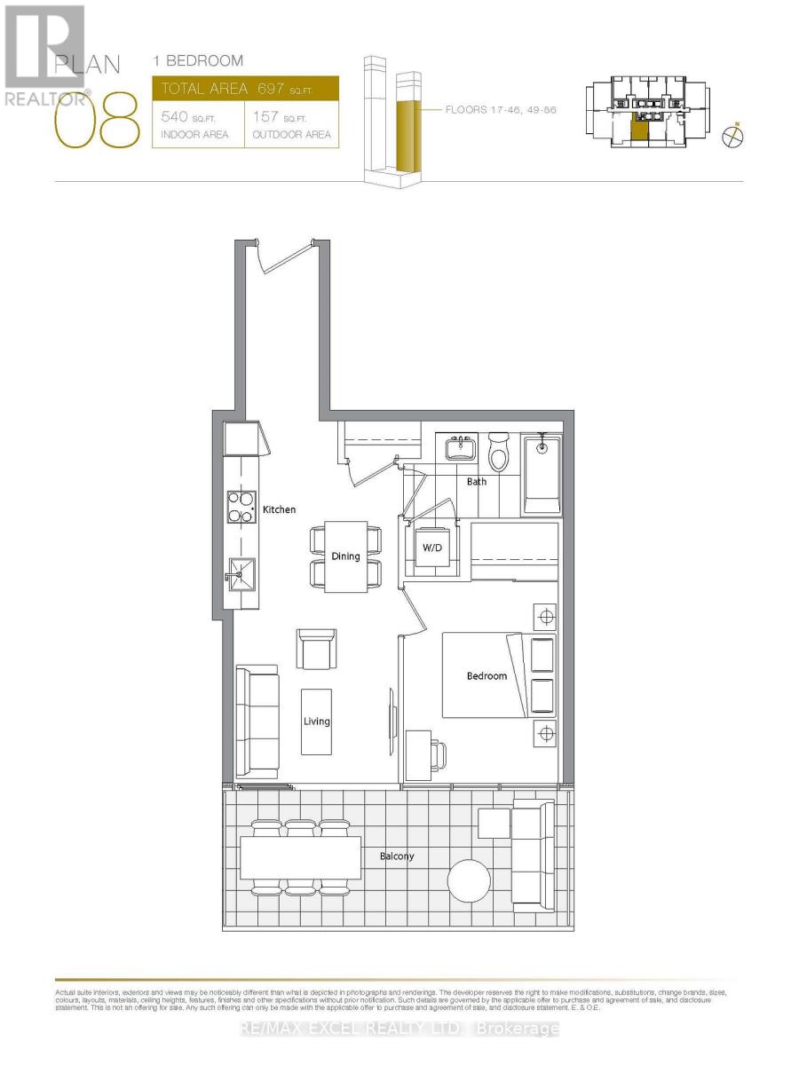 1708 - 1 Concord Cityplace Way, Toronto, Ontario  M5V 0X3 - Photo 2 - C12662538