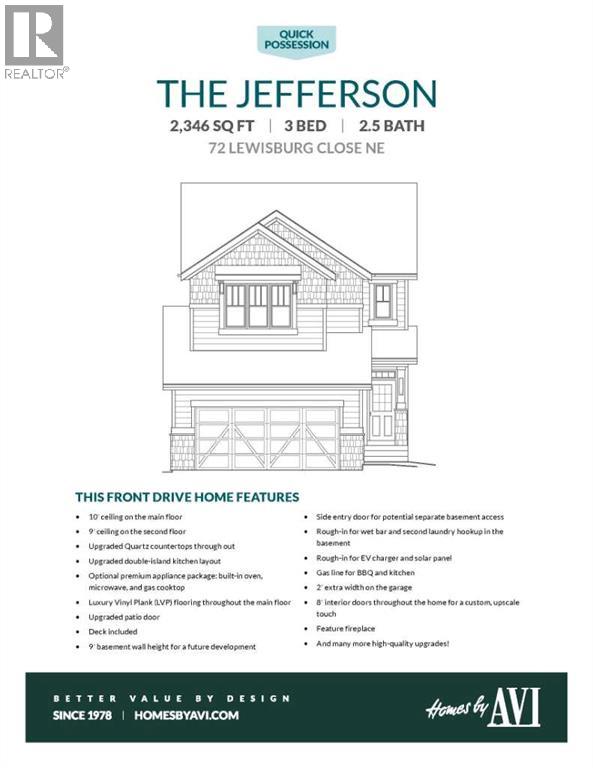 72 Lewisburg Close Ne, Calgary, Alberta  T3P 2N4 - Photo 12 - A2266724