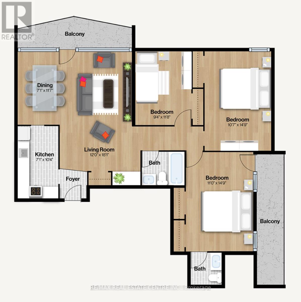 1411 - 100 Graydon Hall Drive, Toronto, Ontario  M3A 3A8 - Photo 2 - C12668050