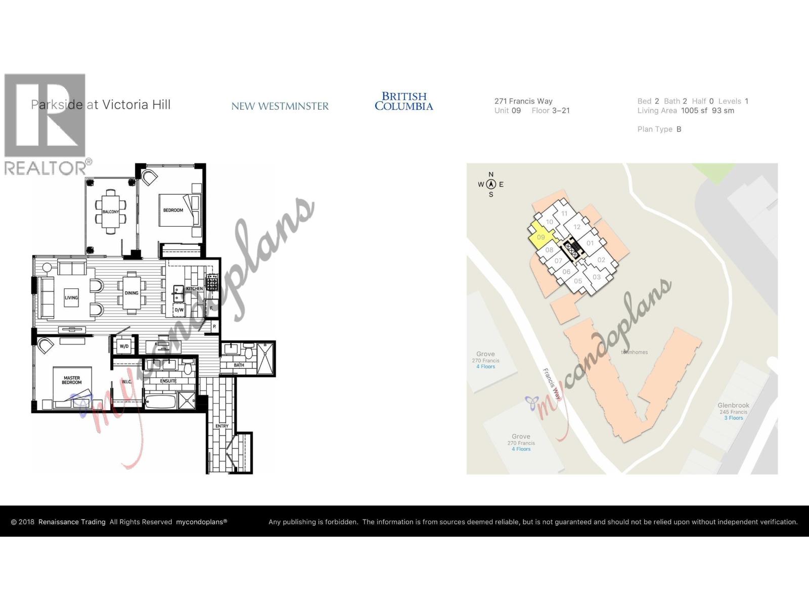 1009 271 Francis Way, New Westminster, British Columbia  V3L 0H2 - Photo 37 - R3076717