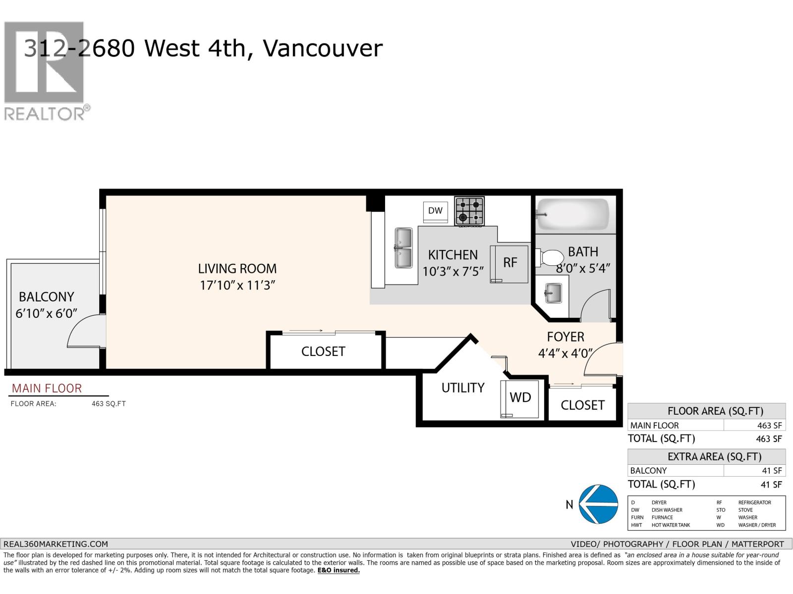 312 2680 W 4th Avenue, Vancouver, British Columbia  V6K 4S3 - Photo 1 - R3076263