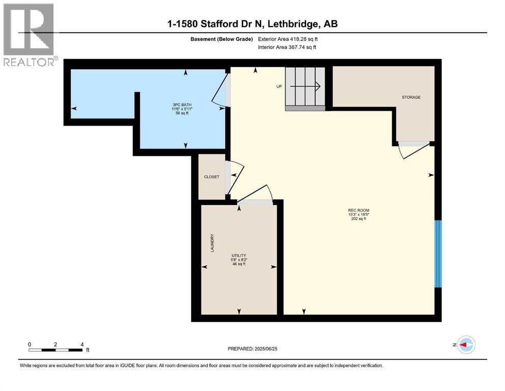 1, 1580 Stafford Drive N, Lethbridge, Alberta  T1H 7G8 - Photo 48 - A2234508