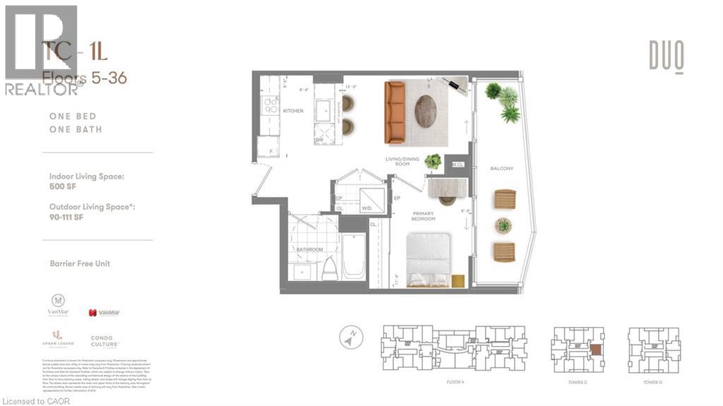 25 Wellington Street S Unit# 811, Kitchener, Ontario  N2G 0G5 - Photo 3 - 40796789