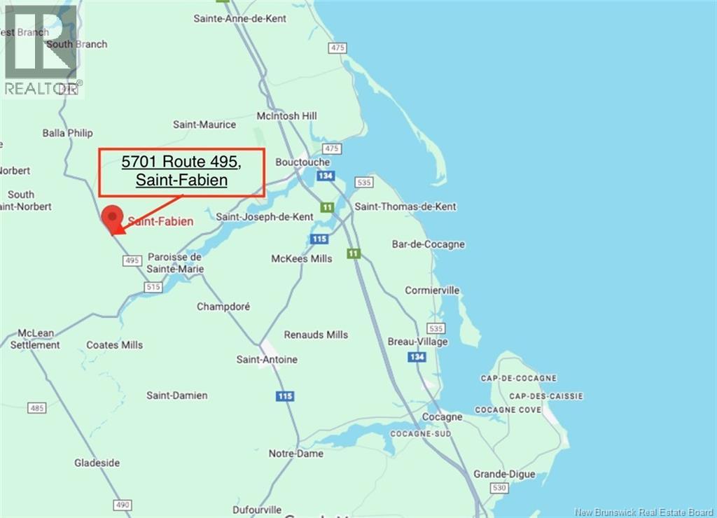 5701 Route 495, Saint-Fabien, New Brunswick  E4S 1Z1 - Photo 2 - NB131725