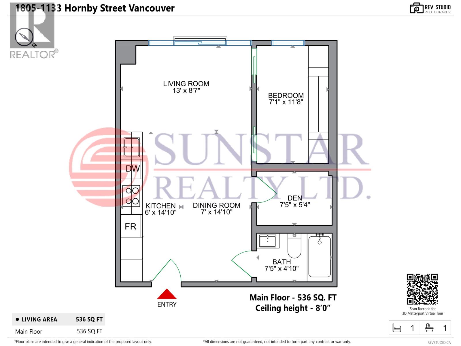1805 1133 Hornby Street, Vancouver, British Columbia  V6Z 1W1 - Photo 6 - R3075741