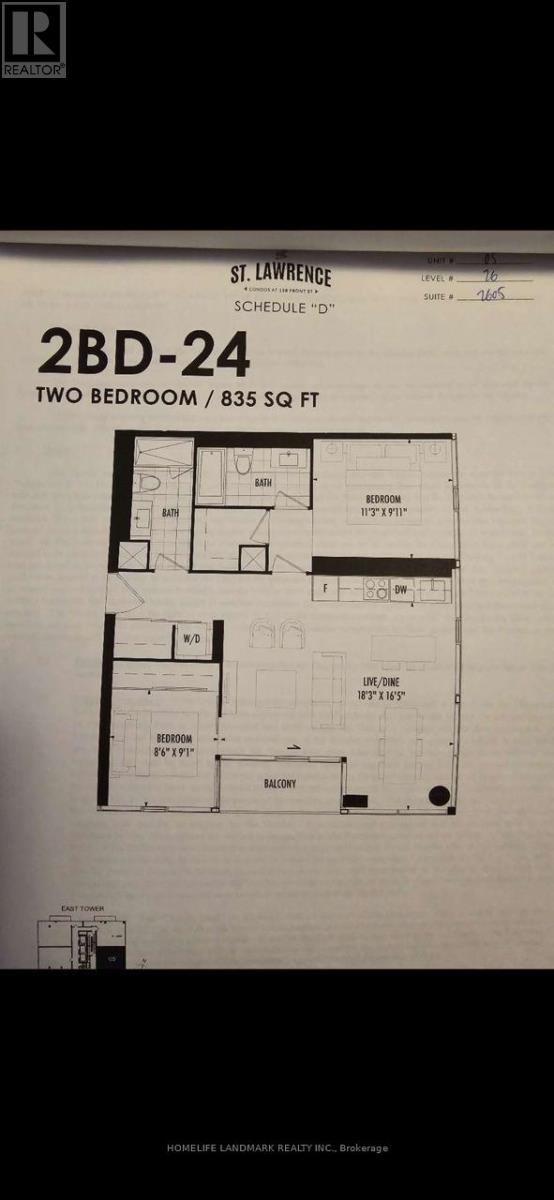 2605 - 158 Front Street E, Toronto, Ontario  M5A 0K9 - Photo 23 - C12687926