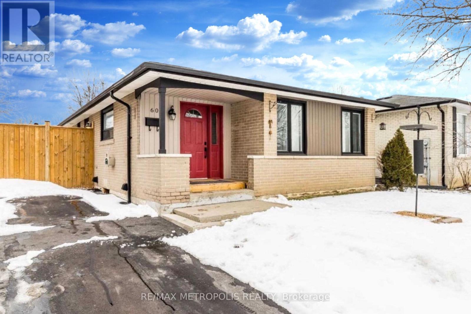 MAIN - 60 REIGATE AVENUE, Brampton, Ontario