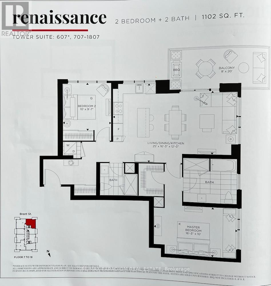 1207 - 2007 James Street, Burlington, Ontario  L7R 0G7 - Photo 18 - W12692182