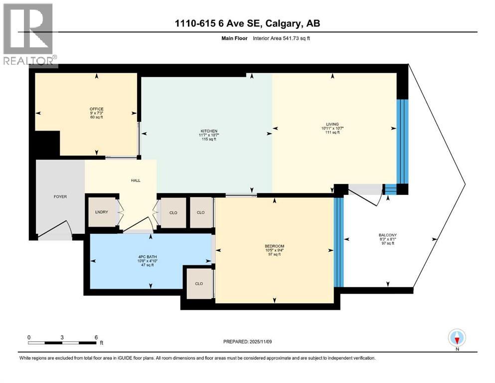 1110, 615 6 Avenue Se, Calgary, Alberta  T2G 1S2 - Photo 38 - A2278614