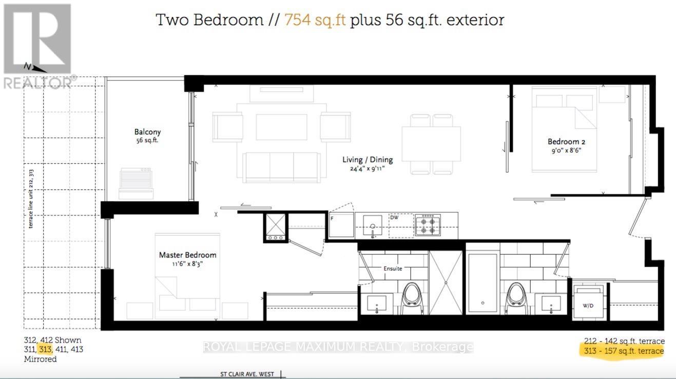 313 - 835 St Clair Avenue W, Toronto, Ontario  M6C 0A8 - Photo 36 - C12695600