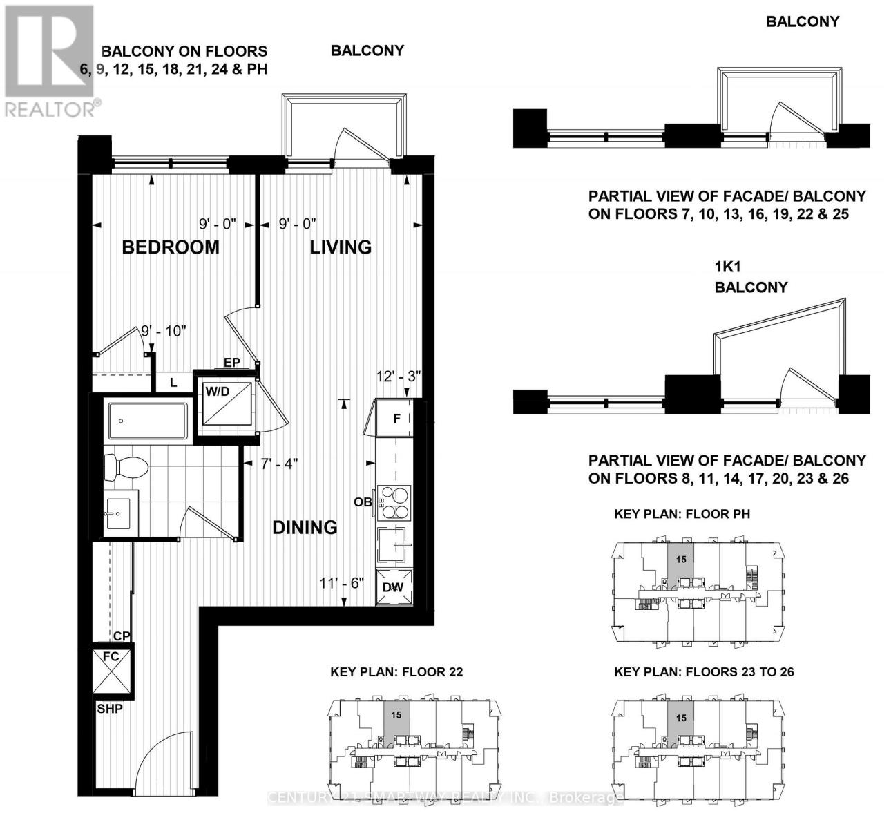 1215 - 60 Central Park Roadway, Toronto, Ontario  M9A 0E6 - Photo 19 - W12680000