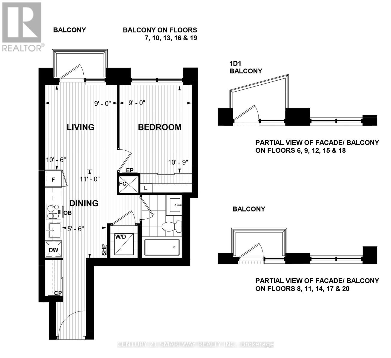 1111 - 60 Central Park Roadway, Toronto, Ontario  M9A 0E6 - Photo 28 - W12644124