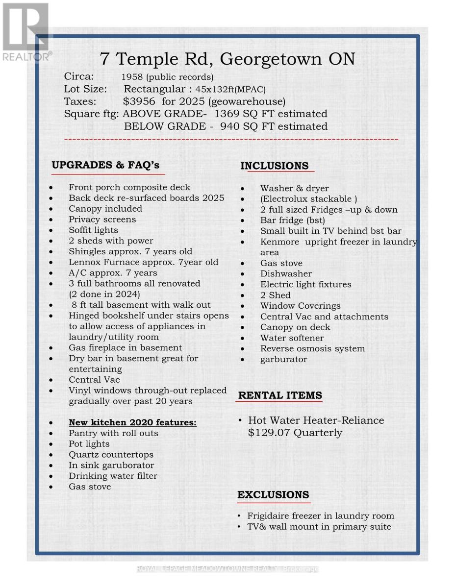 7 Temple Road, Halton Hills, Ontario  L7G 3J6 - Photo 40 - W12697714