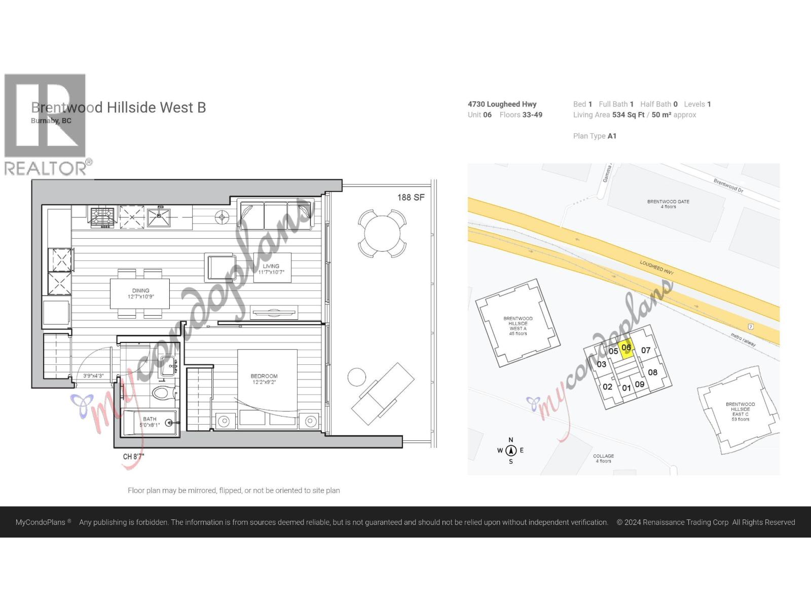 3806 4730 Lougheed Highway, Burnaby, British Columbia  V5C 0M9 - Photo 29 - R3080198