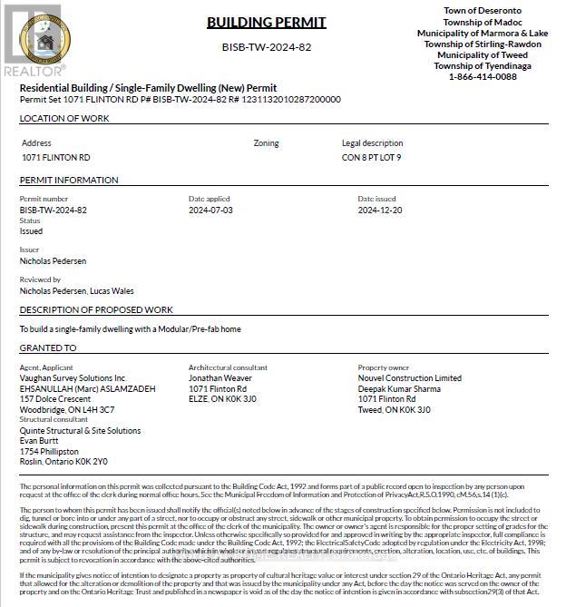 1071 Flinton Road, Tweed, Ontario  K0K 3J0 - Photo 25 - X12705646