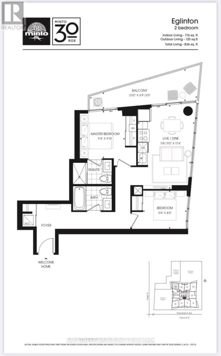 1405 - 30 Roehampton Avenue, Toronto, Ontario  M4P 1R2 - Photo 12 - C12707646