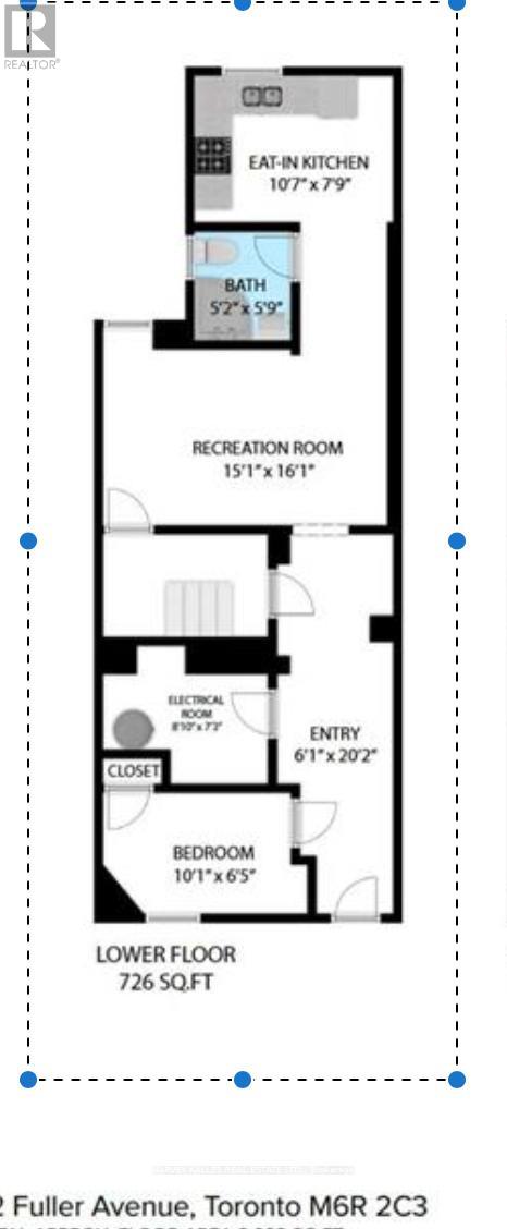 Lower - 32 Fuller Avenue, Toronto, Ontario  M6R 2C3 - Photo 10 - W12711466