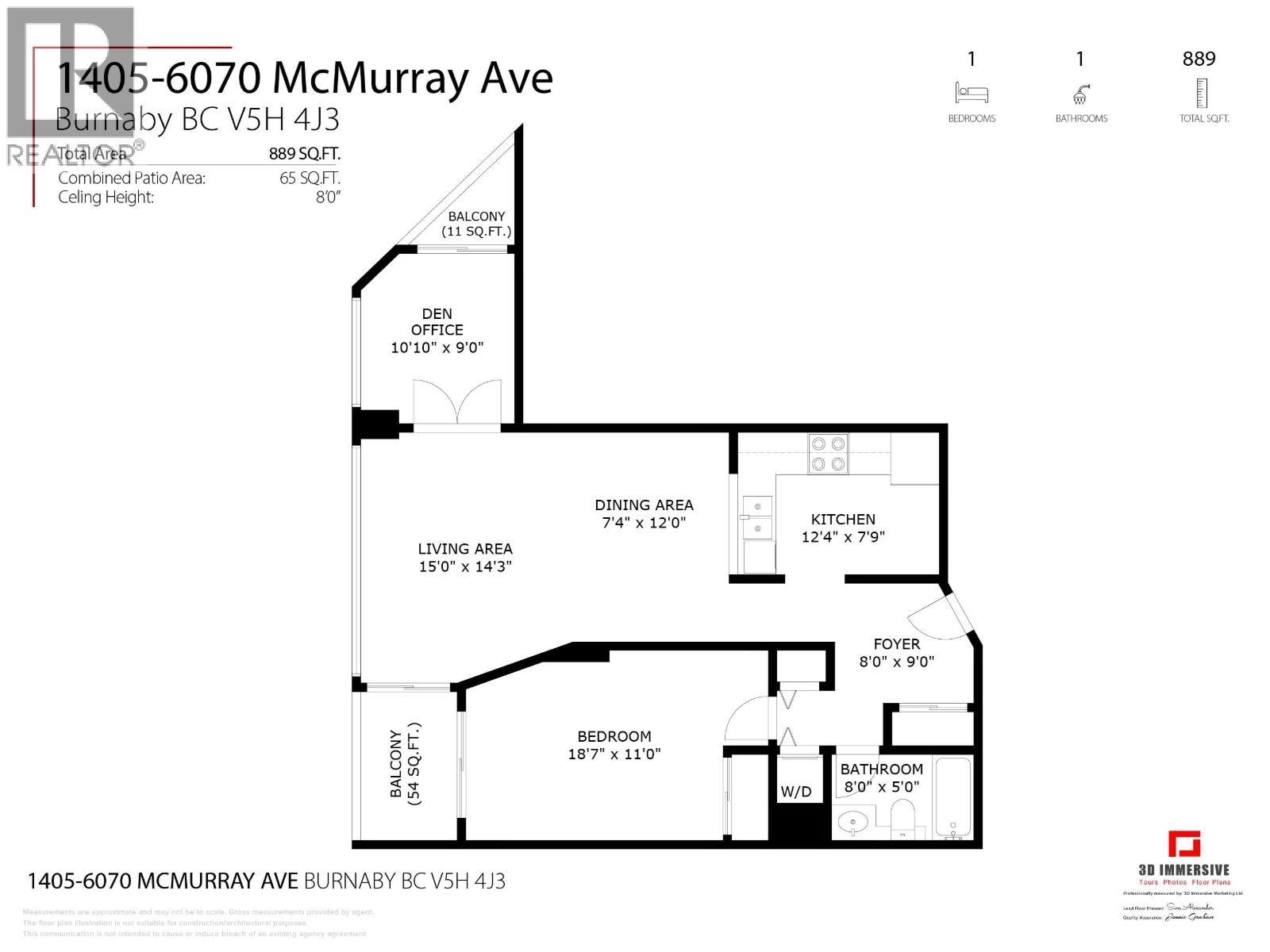 1405 6070 Mcmurray Avenue, Burnaby, British Columbia  V5H 4J3 - Photo 21 - R3081129
