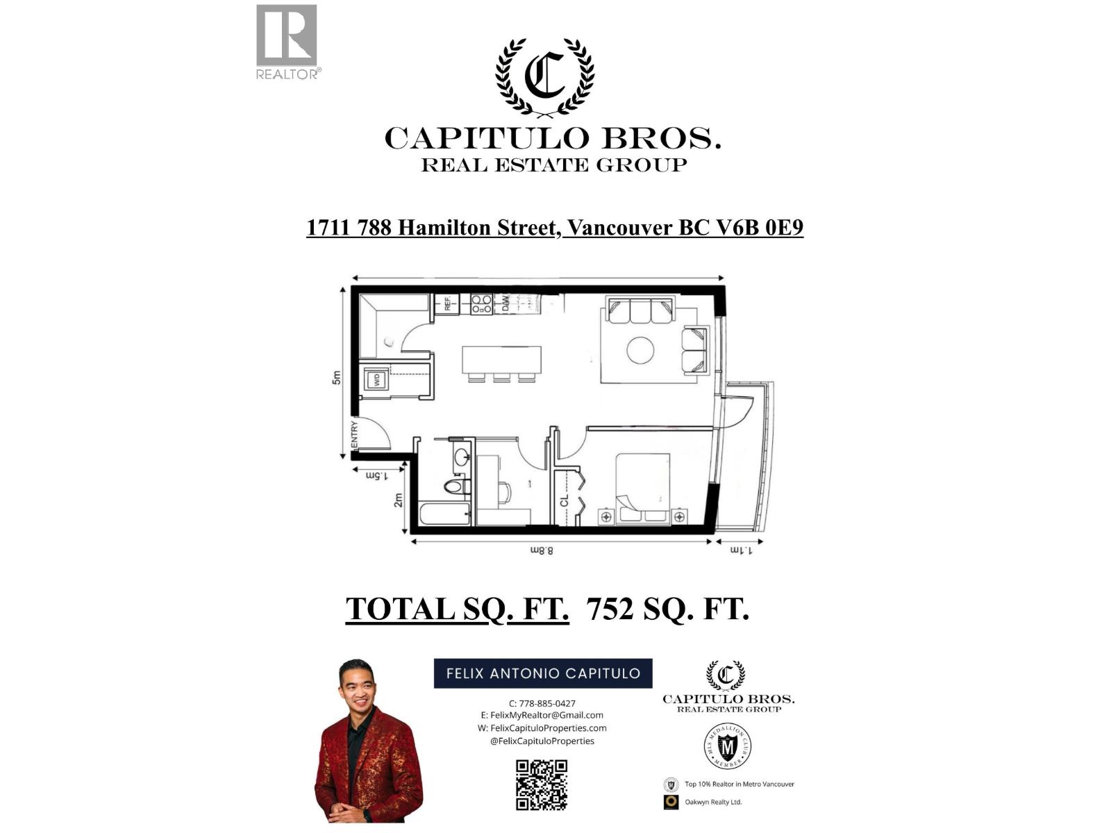 1711 788 Hamilton Street, Vancouver, British Columbia  V6B 0E9 - Photo 33 - R3081278