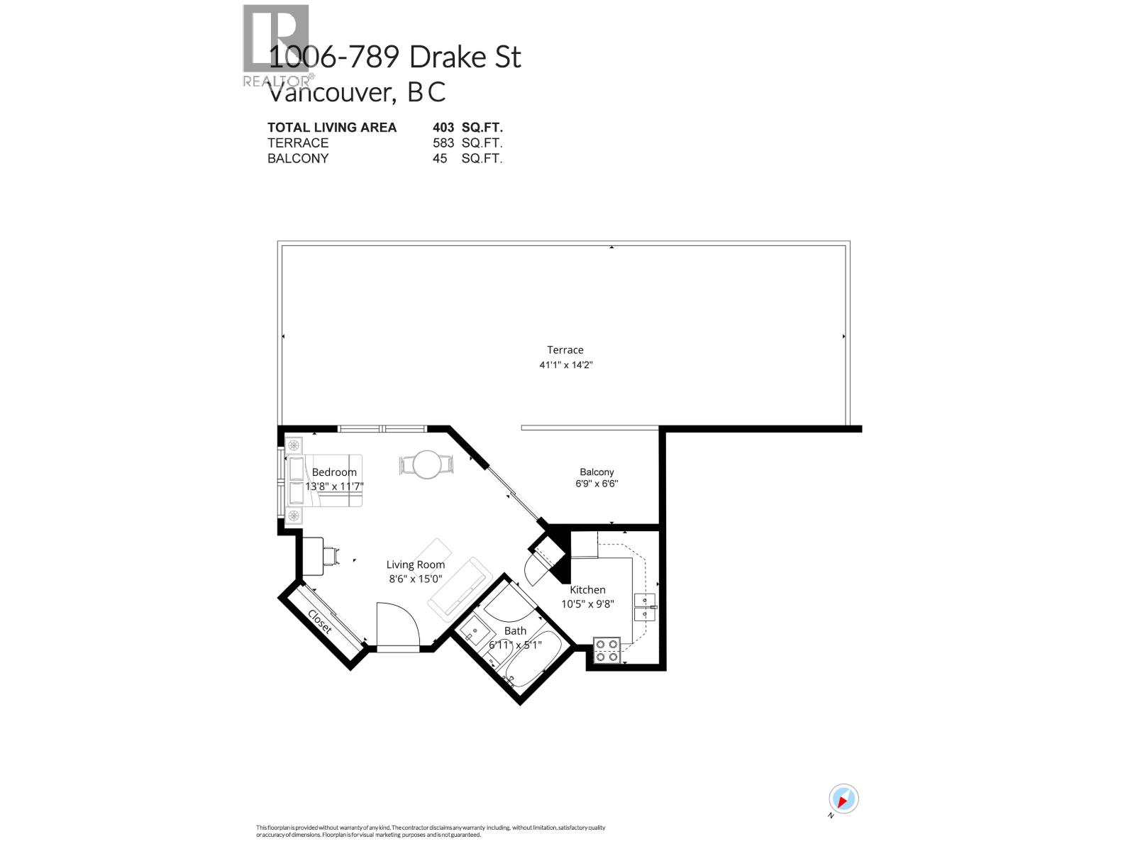 1006 789 Drake Street, Vancouver, British Columbia  V6Z 2N7 - Photo 22 - R3081352