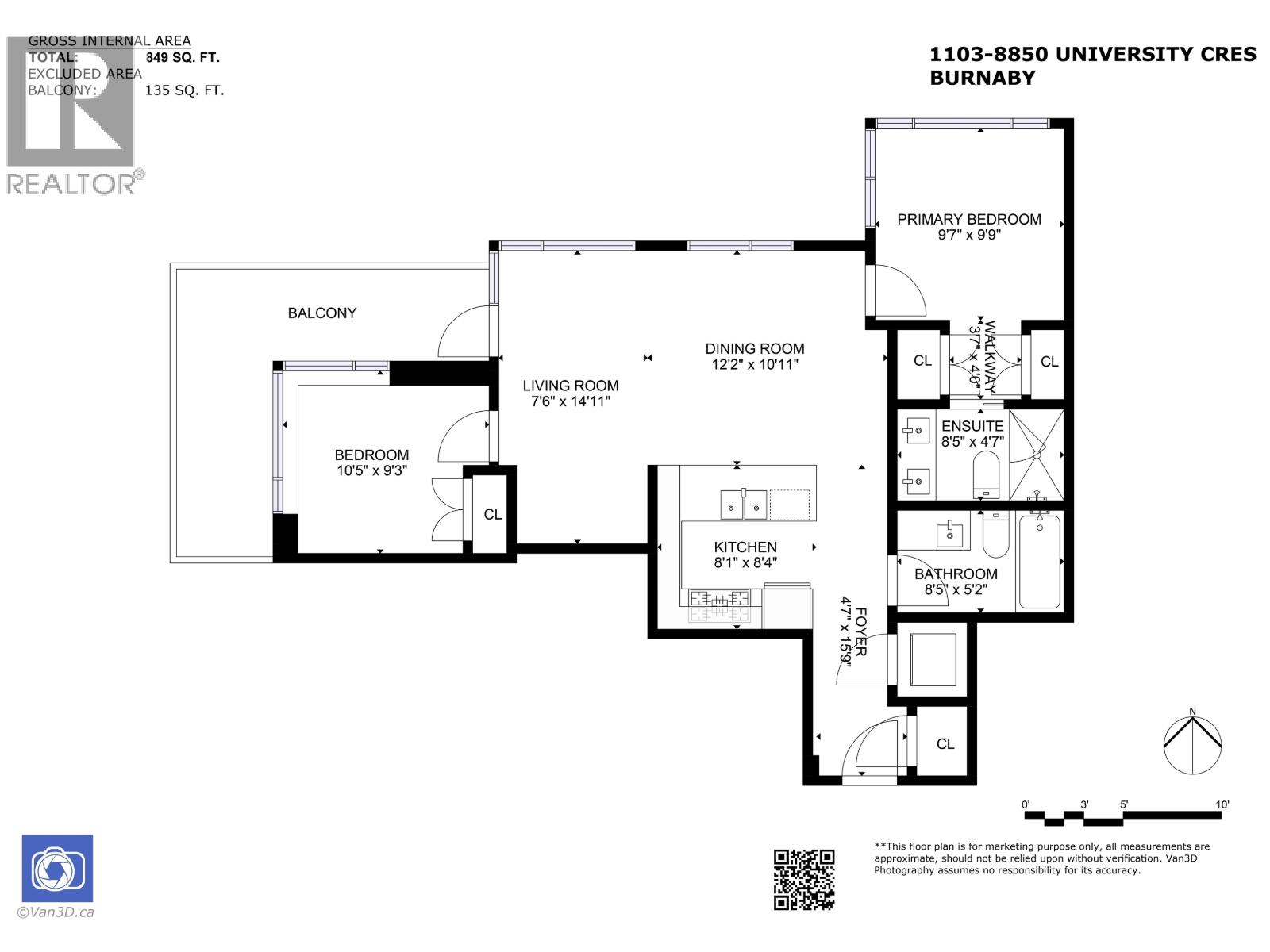 1103 8850 University Crescent, Burnaby, British Columbia  V5A 0C8 - Photo 35 - R3082761