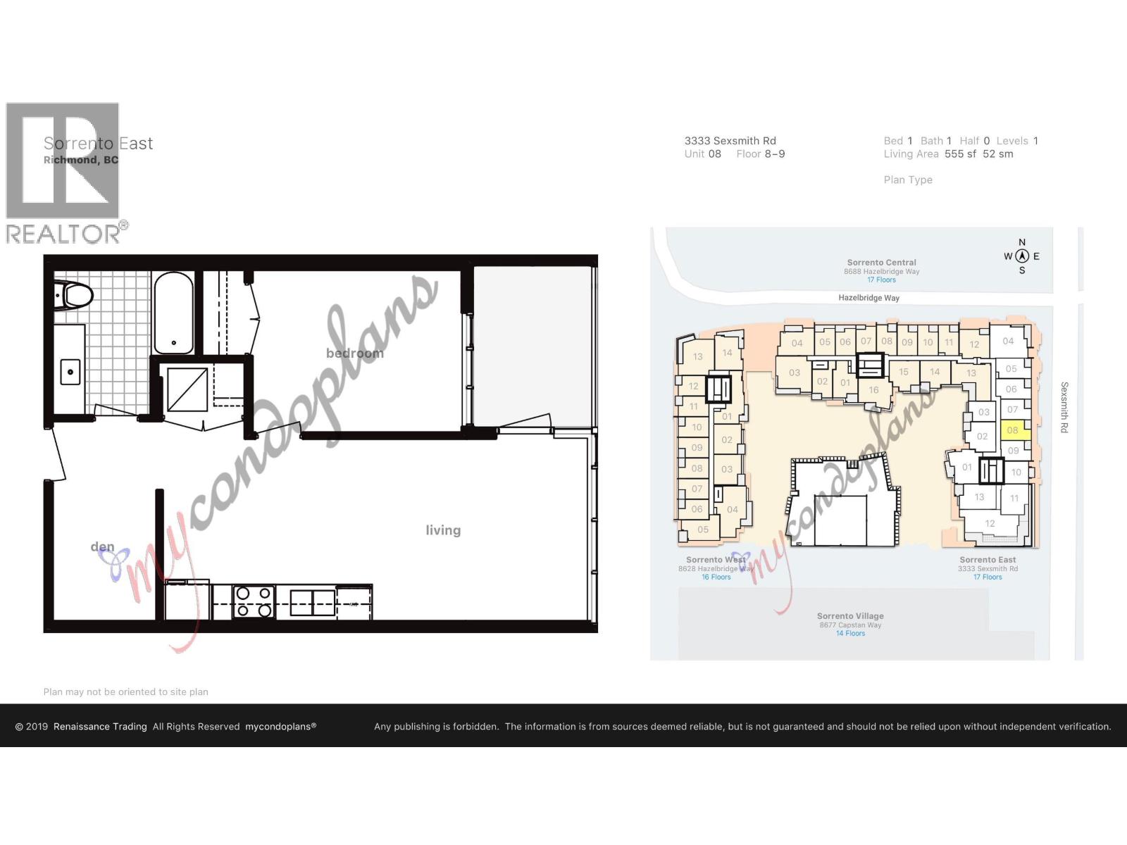 808 3333 Sexsmith Road, Richmond, British Columbia  V6X 0R7 - Photo 8 - R3081830