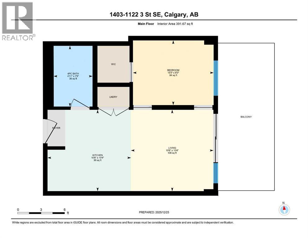 1403, 1122 3 Street Se, Calgary, Alberta  T2G 1H7 - Photo 25 - A2274972