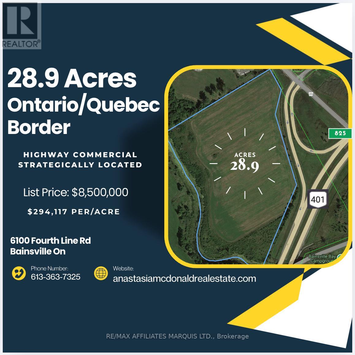 6100 FOURTH LINE RD ROAD, South Glengarry, Ontario