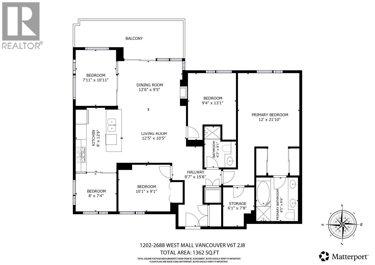 1202 2688 West Mall, Vancouver, British Columbia  V6T 2J8 - Photo 39 - R3077675