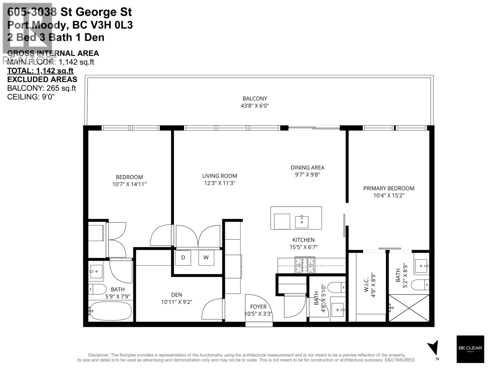 605 3038 St George Street, Port Moody, British Columbia  V3H 0L3 - Photo 36 - R3083780