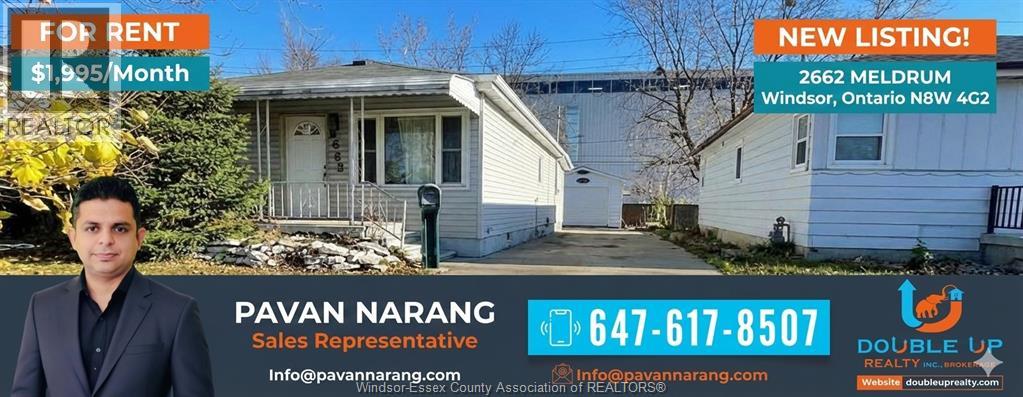MLS# 26002053: 2662 MELDRUM, Windsor, Canada