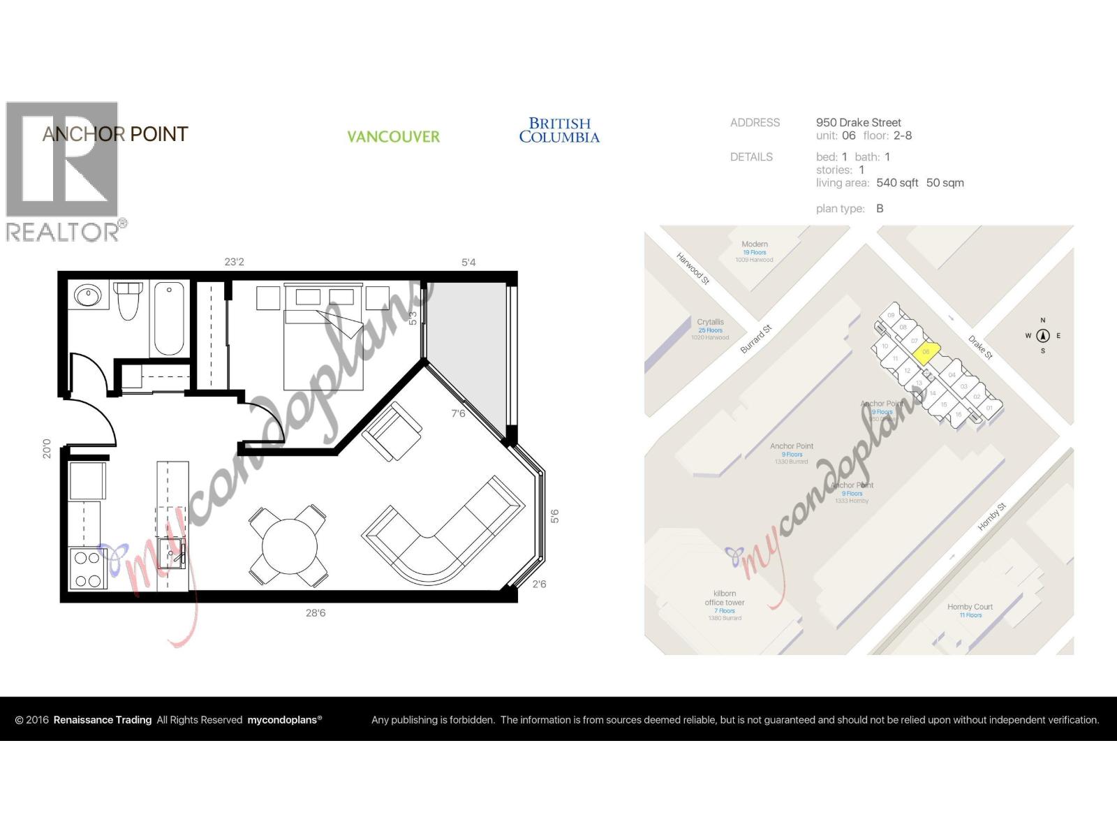 506 950 Drake Street, Vancouver, British Columbia  V6Z 2B9 - Photo 1 - R3084047