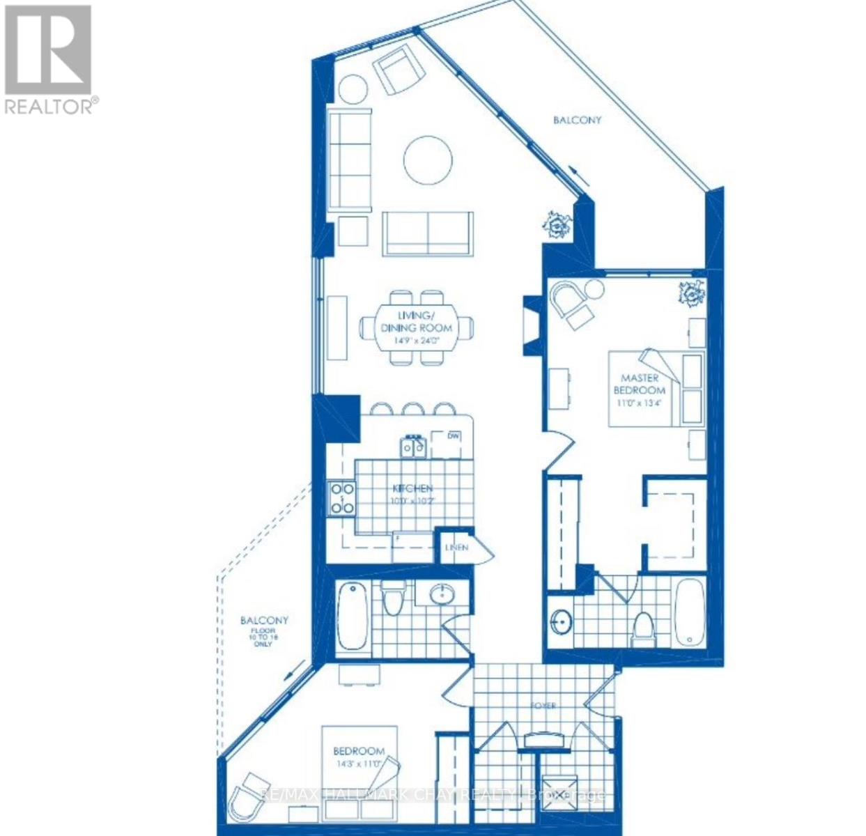 1502 - 37 Ellen Street, Barrie (Lakeshore), Ontario  L4N 6G2 - Photo 12 - S12737356