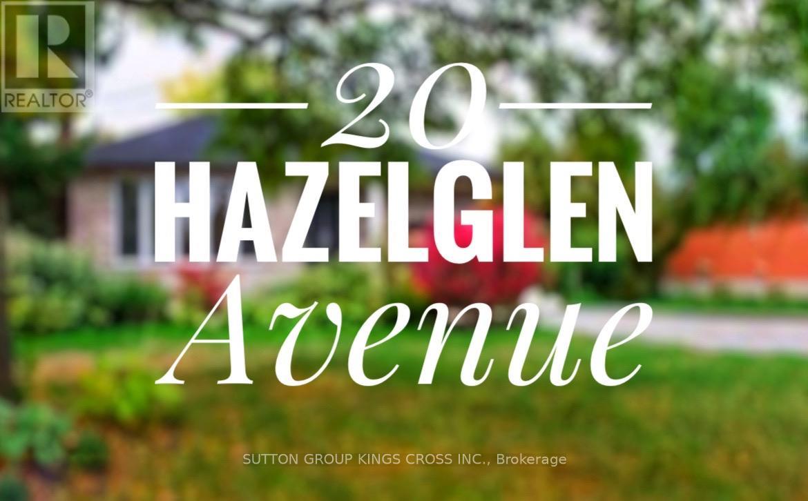 LOWER 2 - 20 HAZELGLEN AVENUE, Toronto, Ontario