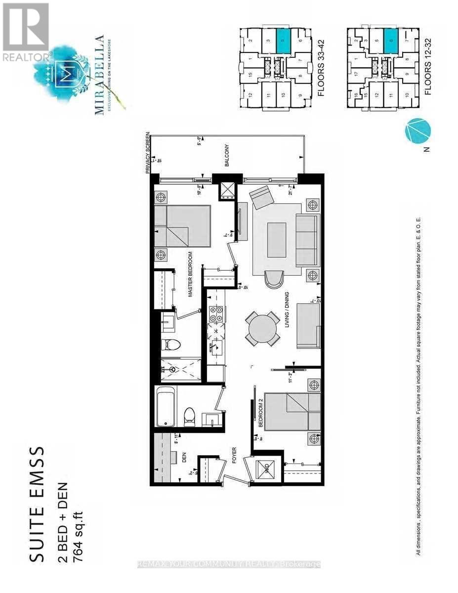 3705e - 1926 Lake Shore Boulevard, Toronto, Ontario  M6S 1A1 - Photo 33 - W12740048