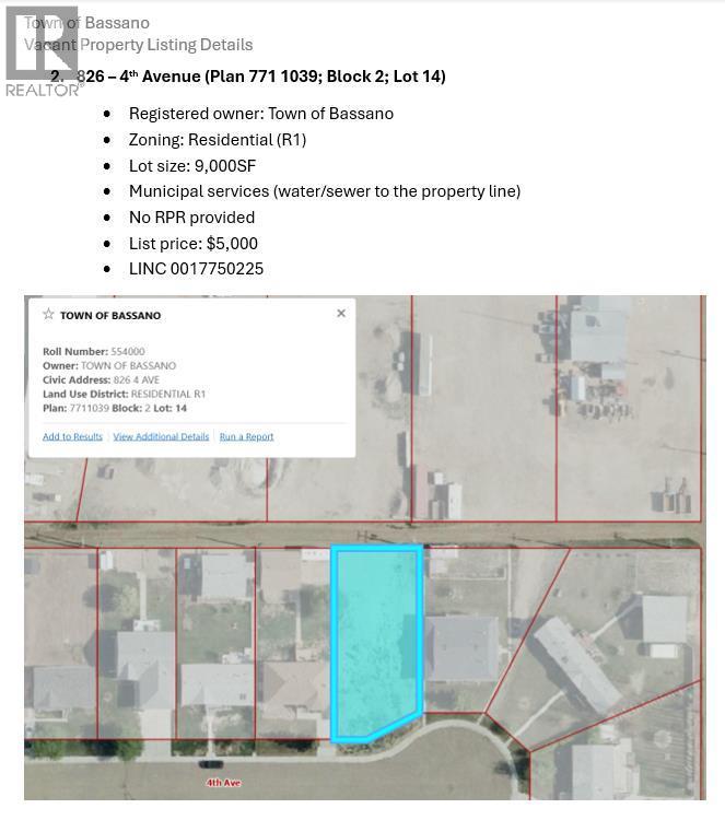 826 4 Avenue, Bassano, Alberta  T0J 0B0 - Photo 2 - A2224540