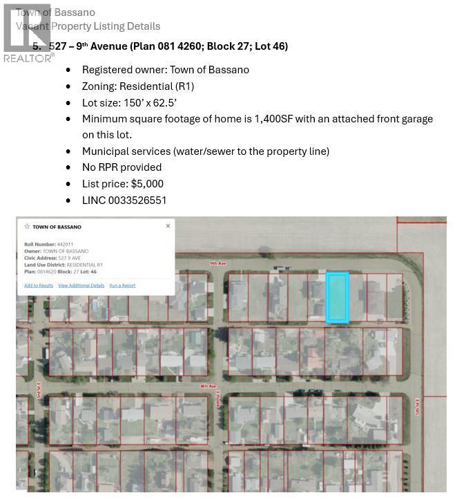 527 9 Avenue, Bassano, Alberta  T0J 0B0 - Photo 2 - A2224548