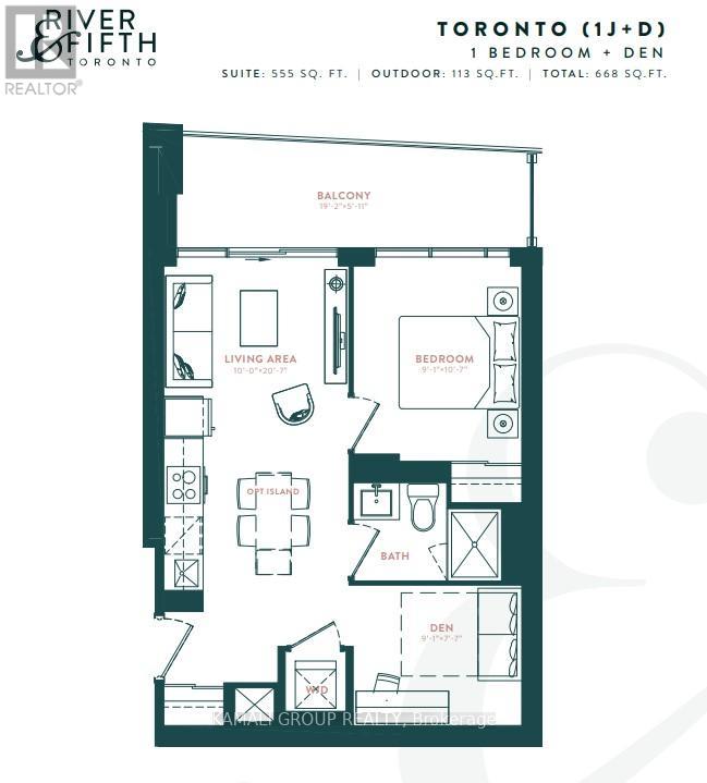 3613 - 5 Defries Street, Toronto, Ontario  M5A 0W7 - Photo 4 - C12742550