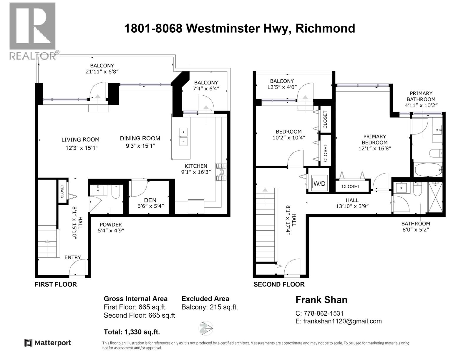 Listing Picture 37 of 37 : 1801 8068 WESTMINSTER HIGHWAY, Richmond / 烈治文 - 魯藝地產 Yvonne Lu Group - MLS Medallion Club Member