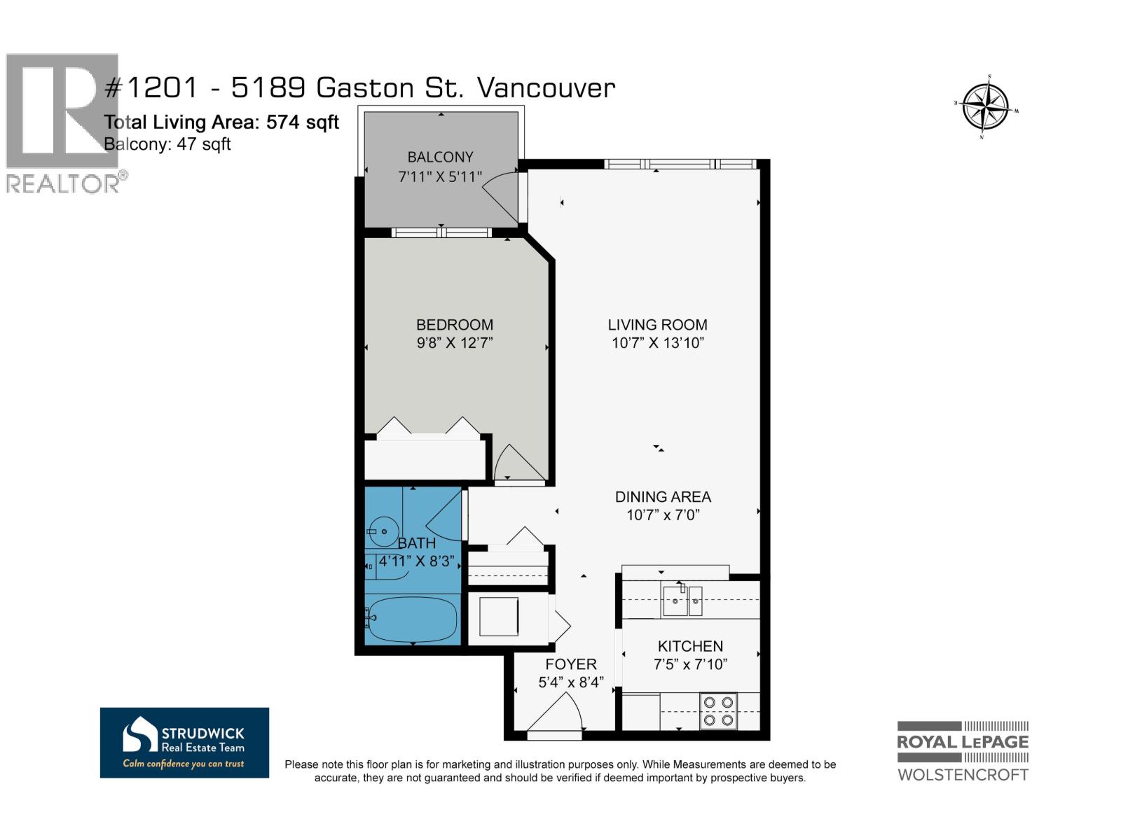 1201 5189 Gaston Street, Vancouver, British Columbia  V5R 6C7 - Photo 24 - R3083794