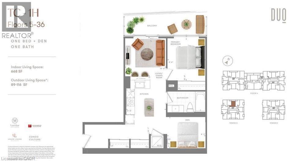 25 Wellington Street S Unit# 808, Kitchener, Ontario  N2G 0G5 - Photo 12 - 40801783