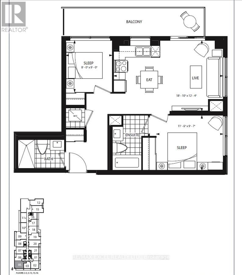 1105 - 68 Canterbury Place, Toronto, Ontario  M2N 0H8 - Photo 14 - C12499202