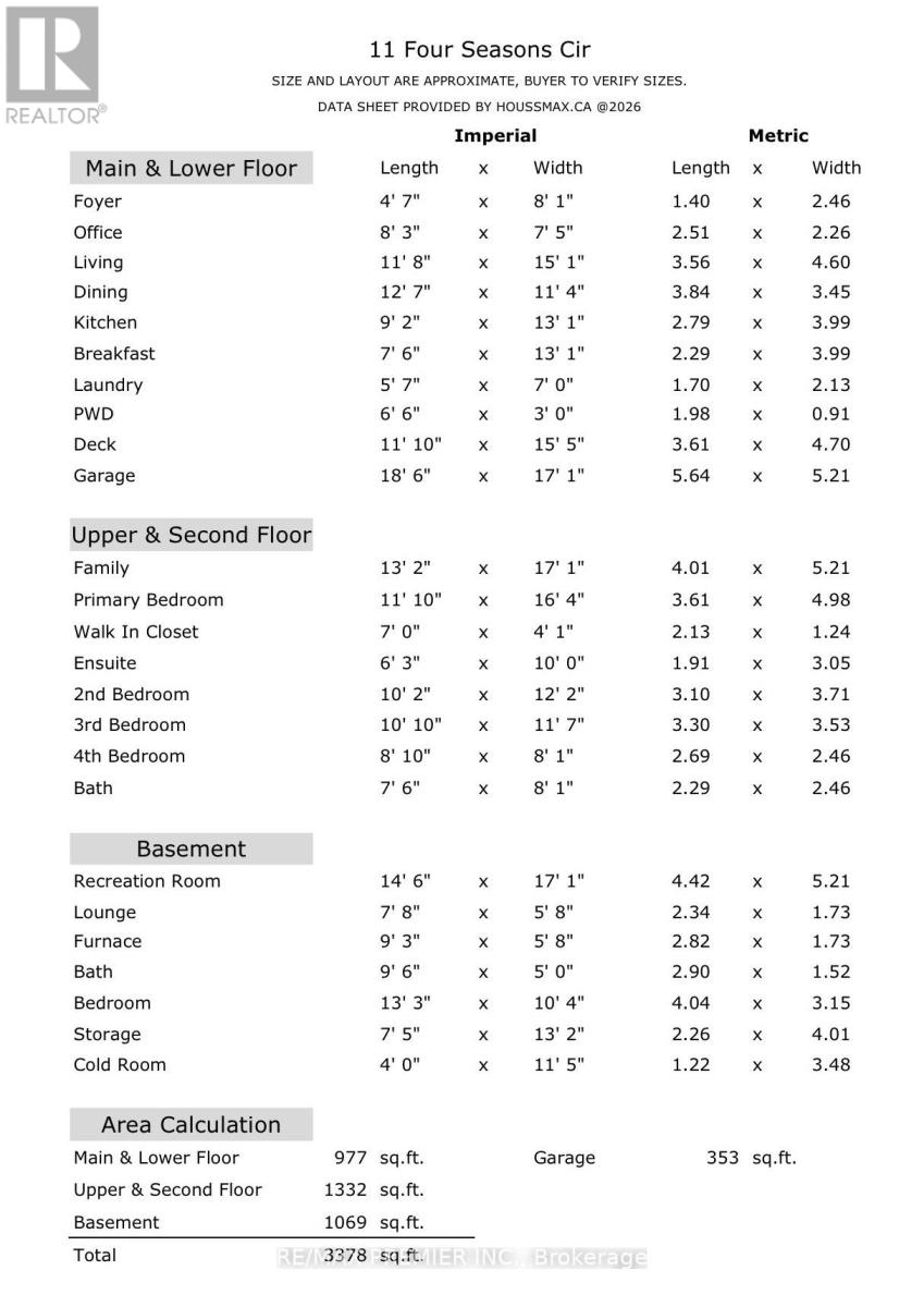 11 Four Seasons Circle, Brampton, Ontario  L7A 2A8 - Photo 21 - W12749184