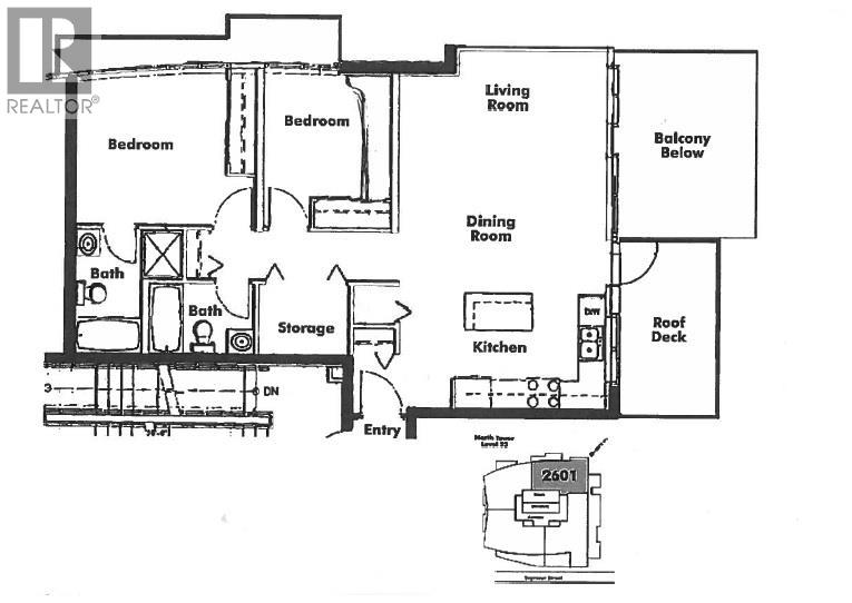 2601 1155 Seymour Street, Vancouver, British Columbia  V6B 1K2 - Photo 9 - R3085294