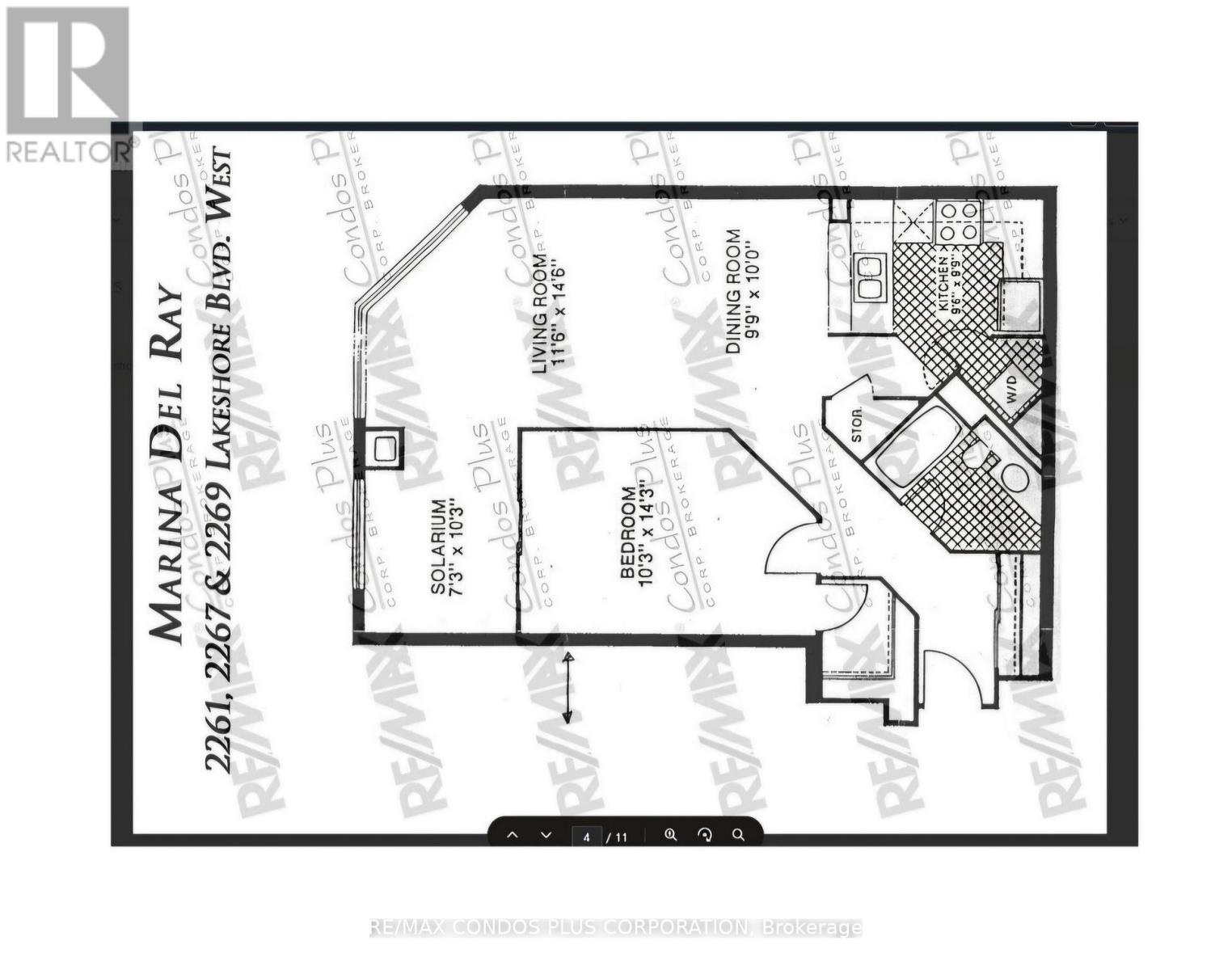 1016 - 2261 Lake Shore Boulevard, Toronto (Mimico), Ontario  M8V 3X1 - Photo 16 - W12746540